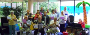 The Ypsilanti Recreation Center's 50 & Beyond Music Makers led a sing-along. 