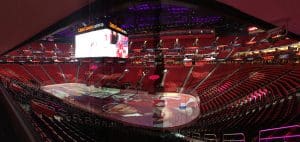 Interior of Little Ceasers Arena