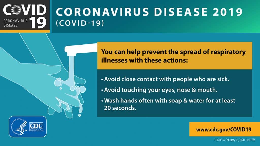 Tips to prevent the spread of the coronavirus