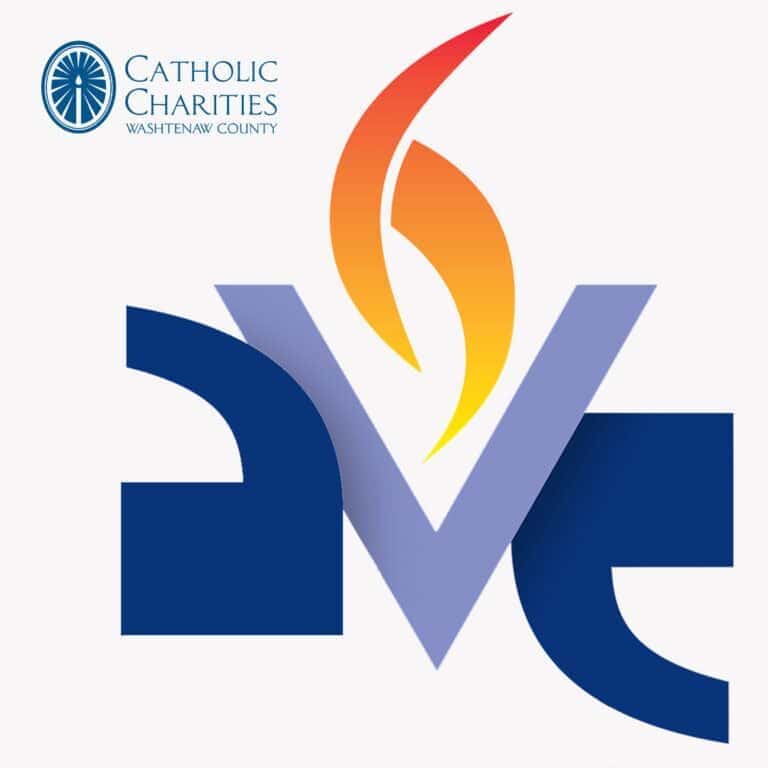 Ave Maria Radio logo and CCSW logo